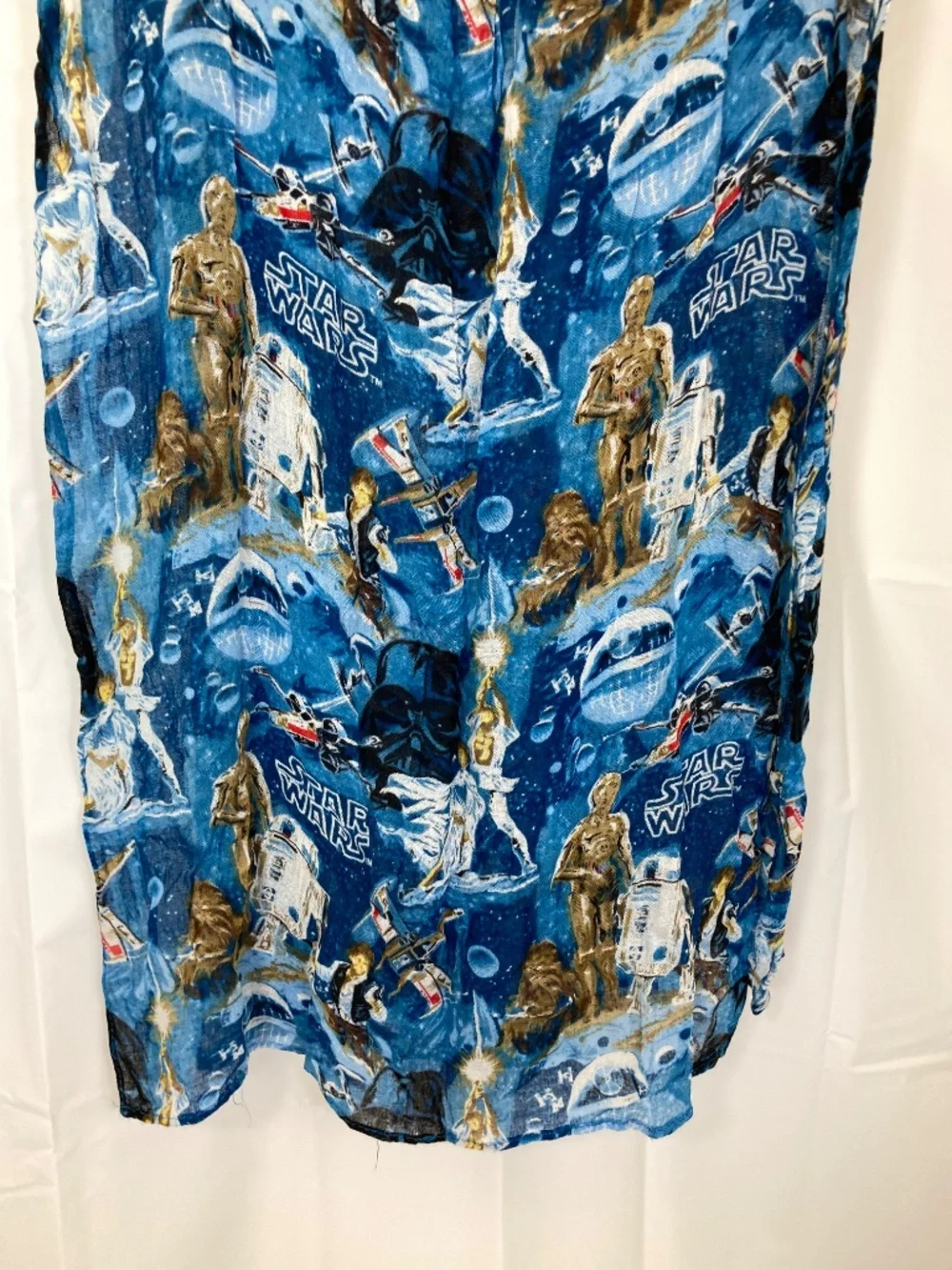Star Wars Scarf Light Weight Blue A New Hope Designs Tag Missing